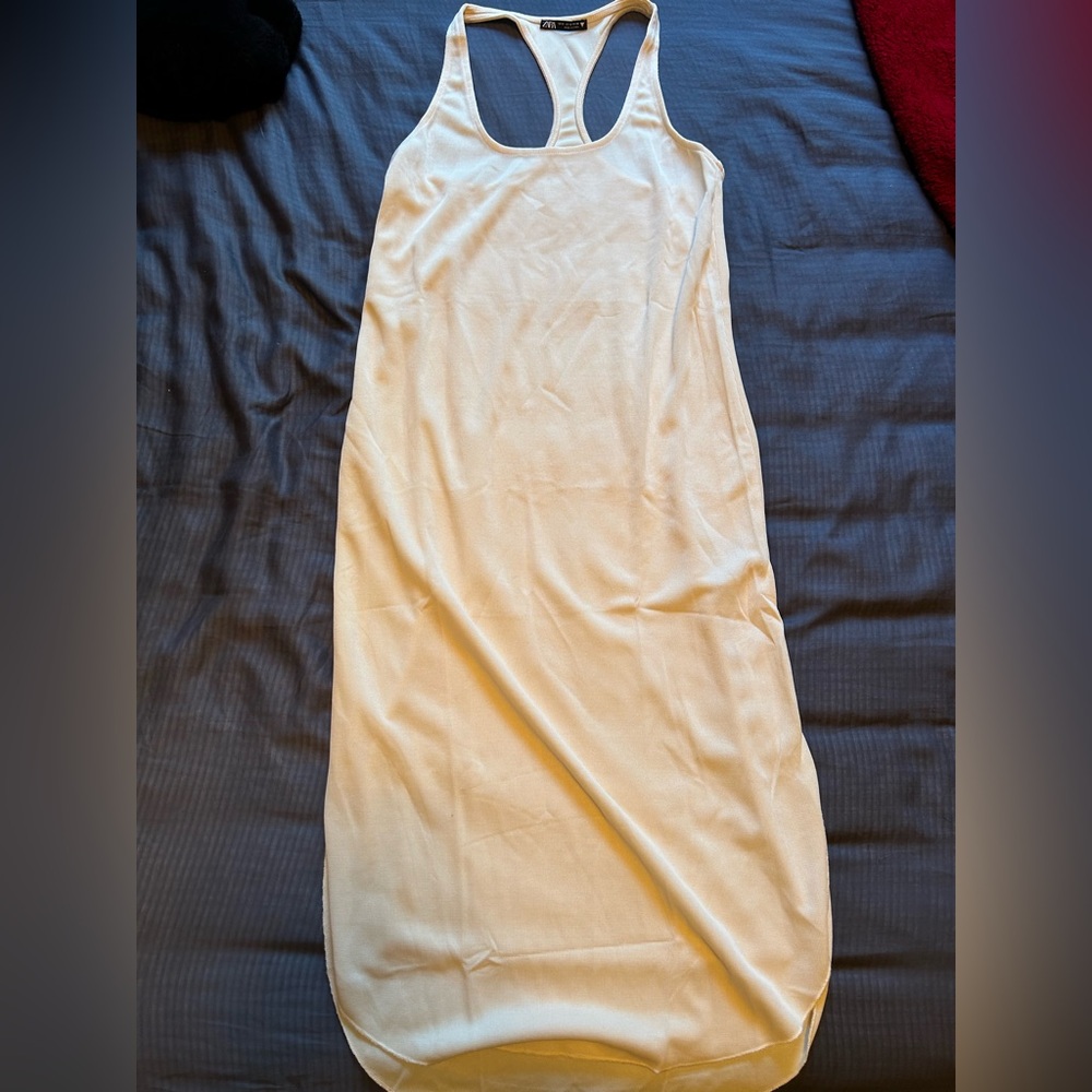 Zara Cream Sleeveless Dress